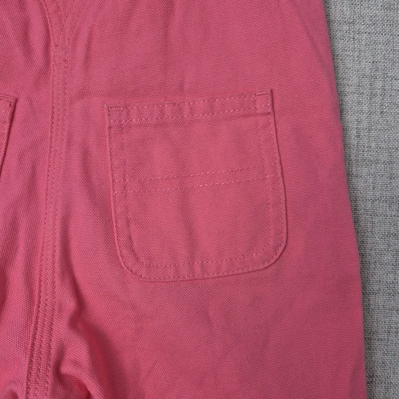 Carhartt Baby Girls Pink Canvas Overalls - Heart Hardware - 6M - Picture 10 of 10